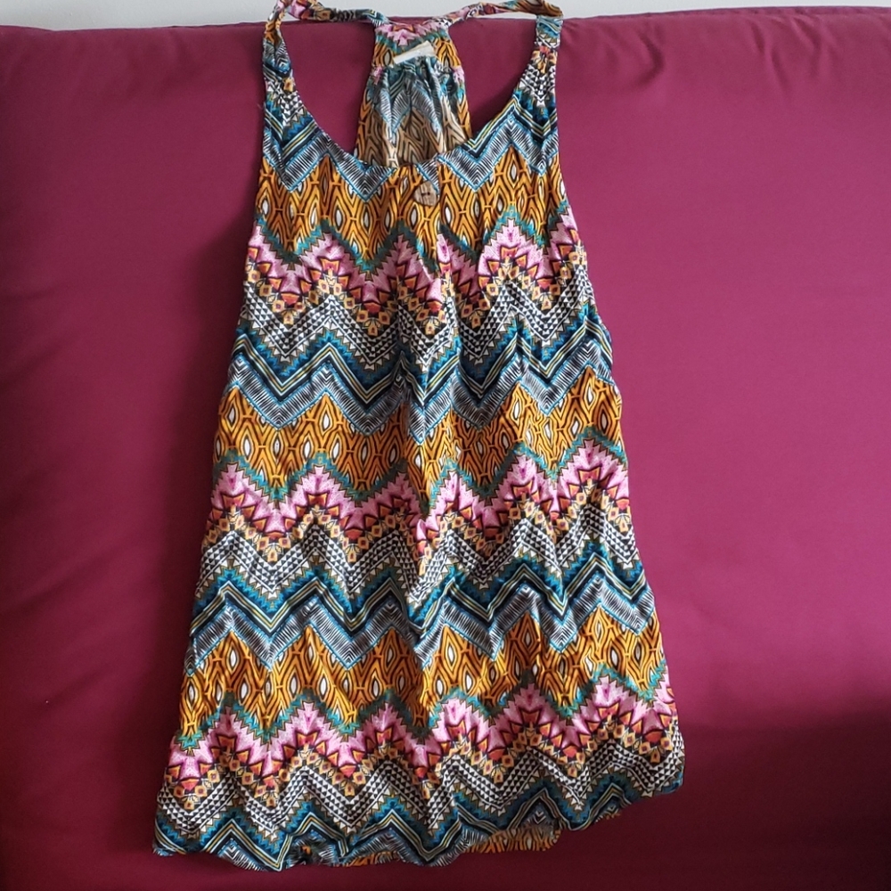 Patterned racerback tank